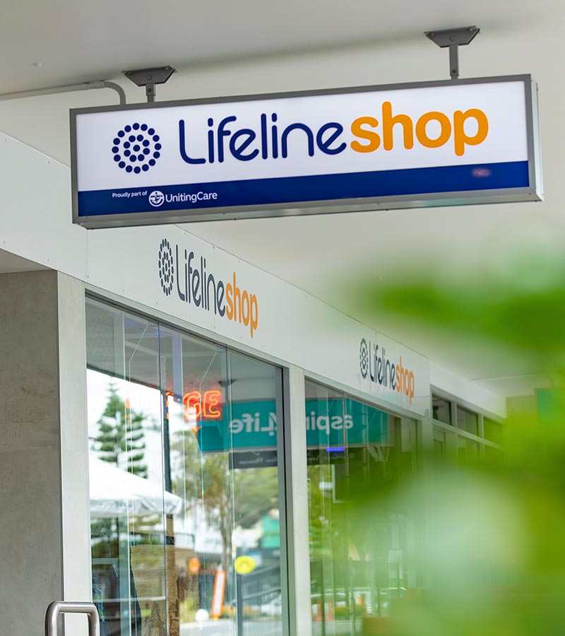Lifeline shop sign
